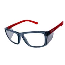 Oculos Proteção Kalipso Cancun Vermelha Lente Incolor C.A 45873