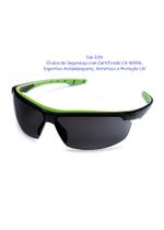 Óculos Proteção Neon Fumê Steelflex Estilo Esportivo CA