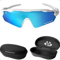 oculos Protecao Uv400 Corrida Bike Ciclismo Esportivo + Case vilão presente qualidade premium lente espelhada acetato