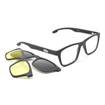 Oculos Quadradinho ClipOn Dia E Noite Armação Smart 986
