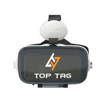 Óculos Realidade Virtual 3D C/Fone Gold Toptag Preto/Branco