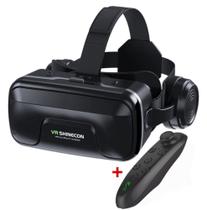 Óculos Realidade Virtual 3D Vr Shinecon Bluetooth Mais Controle Remoto Stick