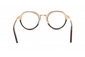 Óculos Receituário Acetato Feminino Dourado c/ Preto - djmultimarcas