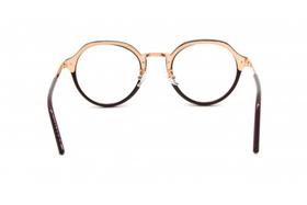 Óculos Receituário Acetato Feminino Dourado c/ Preto - djmultimarcas