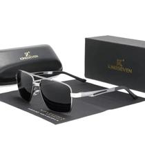 Óculos retangulares de alumínio masculino, UV400 7755 kingseven