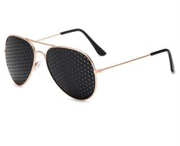 Óculos Reticulado Aviador Cobreado Anti-fadiga Pinhole Yoga
