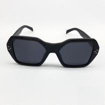 Óculos Retrô Preto Feminino Proteção UV Contra Sol JHV 173 Óculos Retrô Preto Feminino Proteção UV Contra Sol JHV 173