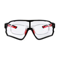 Óculos rockbros ciclismo mod. 10135 fotocromático + clip grau preto