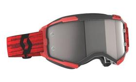 Oculos Scott Fury Red/Black Silver Chrome Works Clear Works