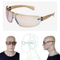 Oculos Segurança Epi Ca Protecao Uv Antiembaçante Anti Risco Escuro Incolor Obra Trabalho Construção - Univet 553Z