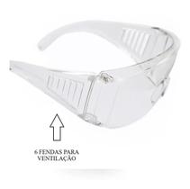 Oculos Segurança Sobrepor Ampla Visão Resistente Epi Com Ca - Proteplus