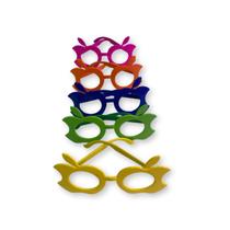 Óculos Sem Lentes Colorido Maçã - 10 Unidades Óculos Sem Lentes Colorido Maçã - 10 Unidades