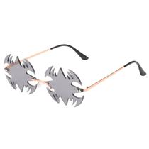 Óculos sem moldura em forma de morcego Trendy Novelty Party Metal