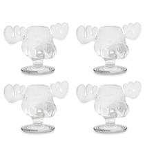Óculos Silver Buffalo National Lampoon's Christmas Vacation Moose Head Shot Conjunto de 4 Óculos Silver Buffalo National Lampoon's Christmas Vacation Moose Head Shot Conjunto de 4