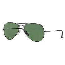 Óculos Sol Aviador Mod.33025 Preto /Lentes Verdes G15Lens - SUNGLASSES