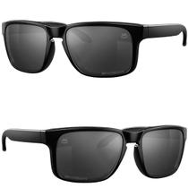 Oculos Sol Emborrachado Masculino + Oculos Sol Proteção UV Preto Praia verão esportivo estiloso Lente preta casual