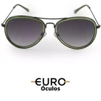 Óculos Sol Euro Aviador verde feminino oc191eu/8c original