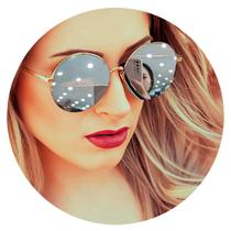 Óculos Sol Feminino Lente Prata Blogueira Espelhado Óculos Sol Feminino Lente Prata Blogueira Espelhado