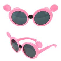 Óculos Sol Infantil Minnie Proteção Uv Rosa Case Oskb3