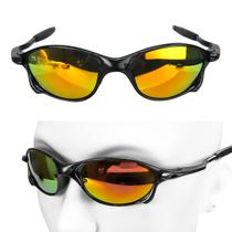 oculos sol lupa preto laranja masculino presente verão