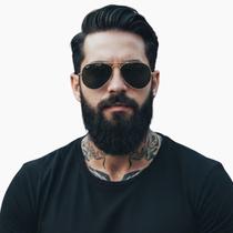 Oculos Sol Masculino Feminino Aviador Clássico Luxo Moderno