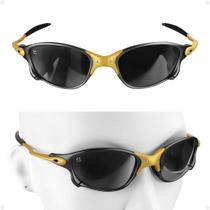 oculos sol masculino lupa praia proteção uv metal original presente qualidade premium lente preta polarizado todo metal