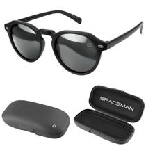 Oculos Sol Masculino Proteção UV Casual Verão Vintage + Case estiloso preto presente black piano acetato