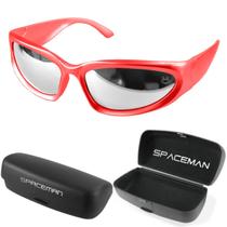 oculos sol masculino Trap Bale Hype Y2k Oval Ref Rap + case moda verão retrô bieber qualidade premium vermelho original