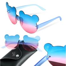 Óculos sol Minie proteção UV crianca infantil menina + case presente azul criança menina rosa - Orizom