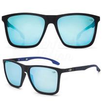 Oculos Sol Mormaii Hawaii Preto Fosco/Azul lt Cinza Fl Azul