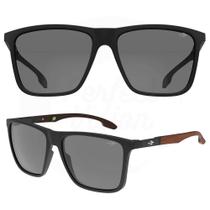 Oculos Sol Mormaii Hawaii Preto Fosco/Madeira Esc Lt Cinza