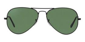 Óculos Sol Piloto Aviador Preto Lentes Verdes Cristal Uv400 G15lens - VisaOtica Óculos Sol Piloto Aviador Preto Lentes Verdes Cristal Uv400 G15lens - VisaOtica