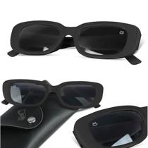 oculos sol protecao uv infantil retro preto criança + case qualidade premium presente vintage praia - Orizom