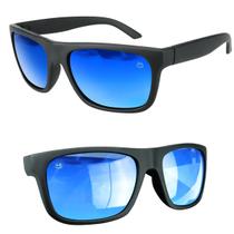 oculos sol proteção uv praia verão masculino casual lente azul Qualidade premium armação preta moda masculina presente