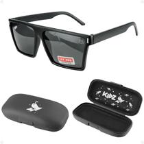 oculos sol proteção uv vintage menino infantil preto + case casual social acetato criança presente praia verão