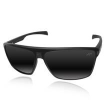 Óculos Sol Quadrado Preto Polarizado Uv400 Original Garantia