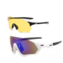 Óculos Sol Unissex Corrida Ciclismo Mtb Speed Uv400 Kit 2