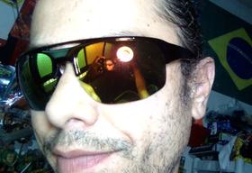 Óculos Sol Wrap-around Máscara Preto New Raver Amarelo Class