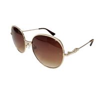 Óculos Solar Ana Hickmann Ah30009 04a Dourado Brilho Lente Marrom Degradê Óculos Solar Ana Hickmann Ah30009 04a Dourado Brilho Lente Marrom Degradê