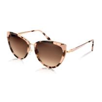Óculos Solar Ana Hickmann Ah90005 G22 Rosé Brilho Lente Cinza Degradê