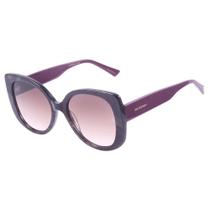 Óculos Solar Ana Hickmann Ah90013 C01 Roxo Brilho Lente Marrom Degradê