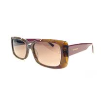 Óculos Solar Ana Hickmann Ah90015 C01 Marrom Translúcido Marmorizado Lente Marrom Degradê