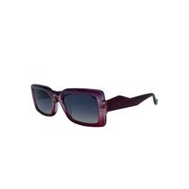 Óculos Solar Ana Hickmann Ah90042 C02 Bordô Translúcido Lente Cinza Degradê