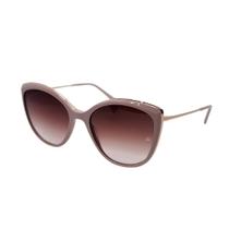 Óculos Solar Ana Hickmann Ah9295n K01 Rosa Brilho Lente Marrom Degradê