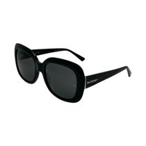 Óculos Solar Ana Hickmann Mari 2 A01 Preto Brilho Lente Cinza