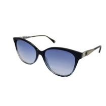 Óculos Solar Ana Hickmann Paula 3 Ah90048 D02 Azul Brilho Degradê Lente Azul Degradê Óculos Solar Ana Hickmann Paula 3 Ah90048 D02 Azul Brilho Degradê Lente Azul Degradê