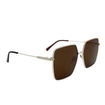 Óculos Solar Atitude At8143 01a Dourado Brilho Lente Marrom Óculos Solar Atitude At8143 01a Dourado Brilho Lente Marrom