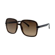 Óculos Solar Bulget Bg8086 G21 Marrom Translúcido Demi Lente Marrom Degradê -