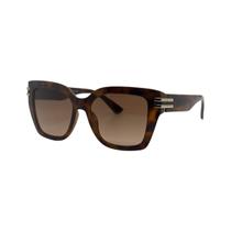 Óculos Solar Bulget Bg8128 G21 Marrom Brilho Demi Lente Marrom Degradê -