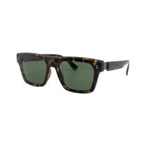 Óculos Solar Bulget Bg8129m J21 Marrom Brilho Demi Lente Verde -